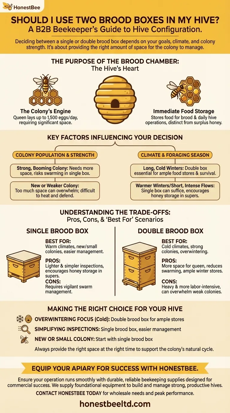 벌집에 두 개의 육아통을 사용해야 할까요? 군집 건강을 위한 벌집 공간 최적화 시각적 가이드