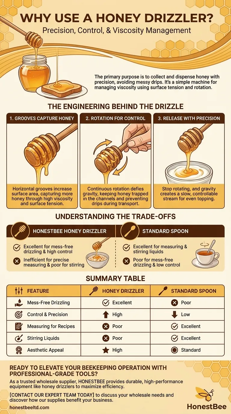 Por que usar um pegador de mel? Obtenha um fio perfeito e sem sujeira todas as vezes Guia Visual