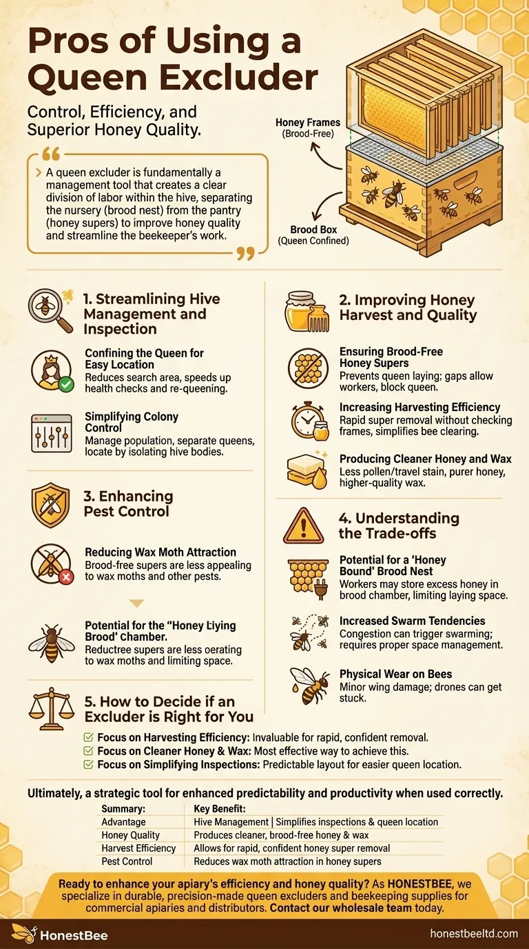 What are the pros of using a queen excluder? Boost Hive Control & Honey Quality Visual Guide