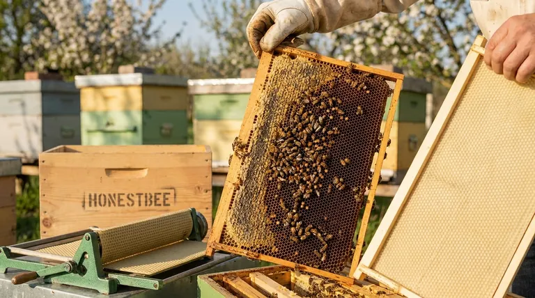 꿀 저장통에 완전히 지어진 소초(honey supers)를 사용하는 목적은 무엇입니까? 꿀 수확량 극대화