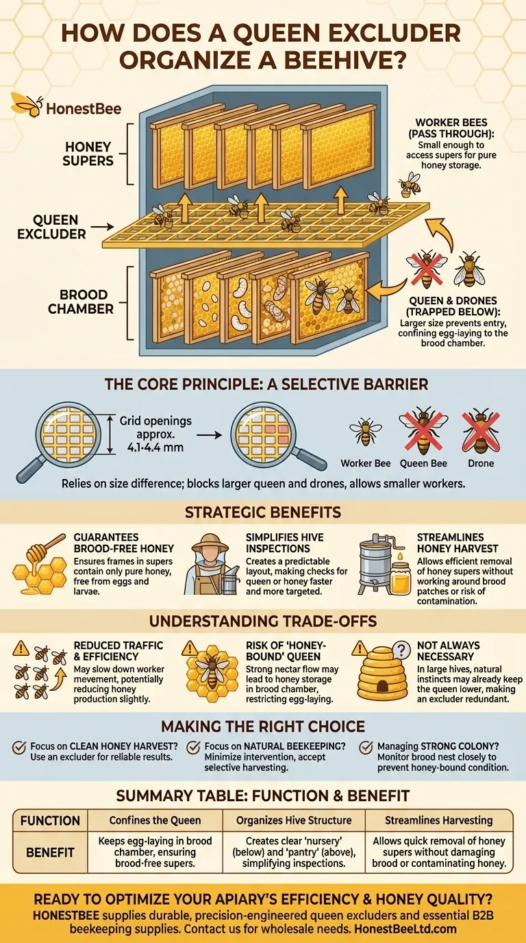 여왕벌 격리기는 벌통을 정리하는 데 어떻게 도움이 됩니까? 벌통 관리 간소화 및 꿀 수확량 증대 시각적 가이드