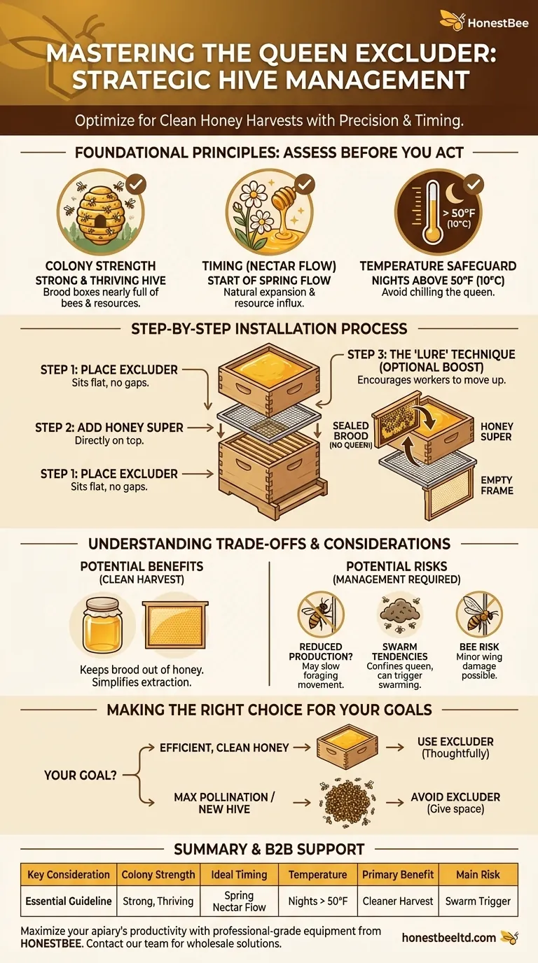 Comment un apiculteur doit-il intégrer un empêche-reine dans sa ruche ? Maîtriser le calendrier et le placement pour une récolte abondante Guide Visuel