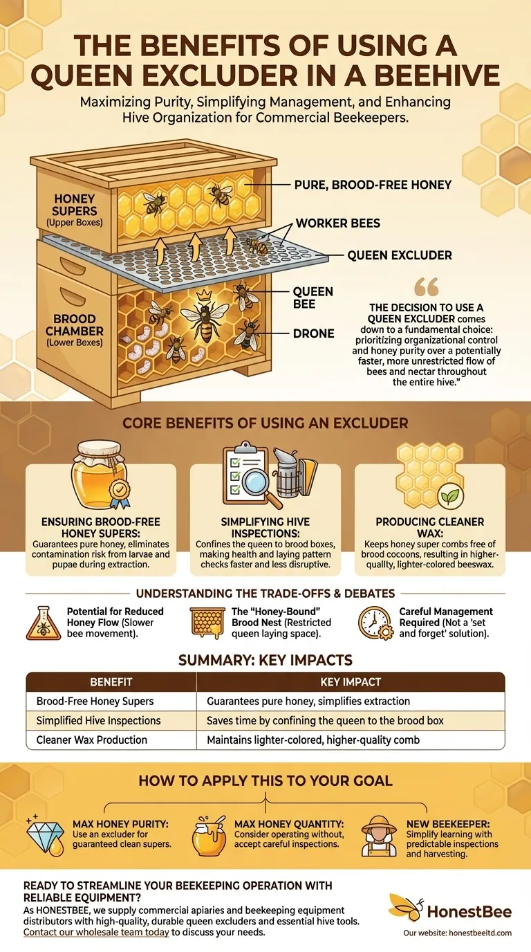 What are the benefits of a queen excluder? Ensure Pure Honey & Simplify Hive Management Visual Guide