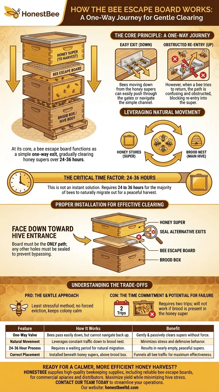 벌 이탈판은 어떻게 벌들을 벌통 밖으로 내보내나요? 꿀 수확을 위한 부드럽고 일방적인 출구 시각적 가이드