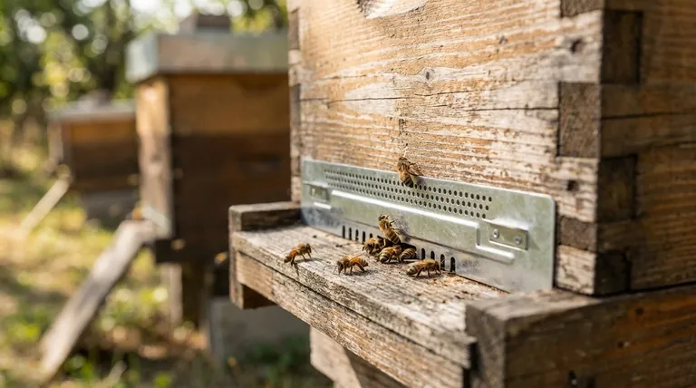 양봉에서 입구 축소기의 목적은 무엇인가요? 필수적인 벌집 방어 및 온도 제어