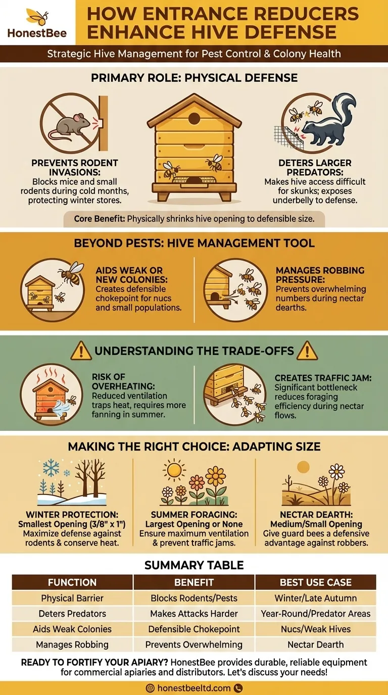 Wie helfen Fluglochverkleinerer bei der Schädlingsbekämpfung? Ein einfaches Werkzeug für ein stärkeres, gesünderes Bienenvolk Visuelle Anleitung