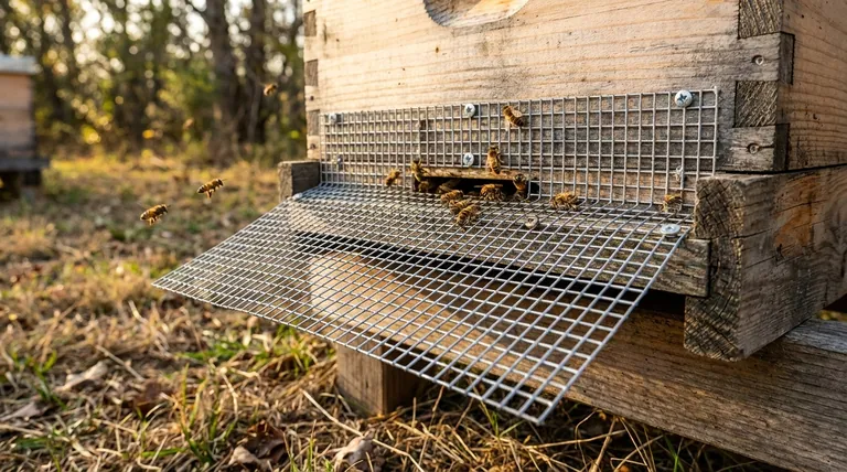 Como funciona um redutor de entrada com guarda-gambá? Transforme sua colmeia em uma fortaleza contra predadores