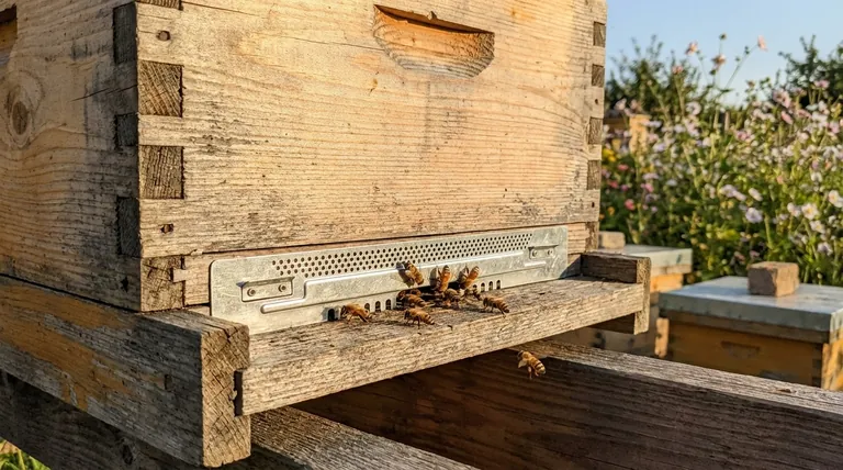 입구 축소기가 벌통 환기에 어떻게 도움이 될까요? 벌통 기후 제어 가이드