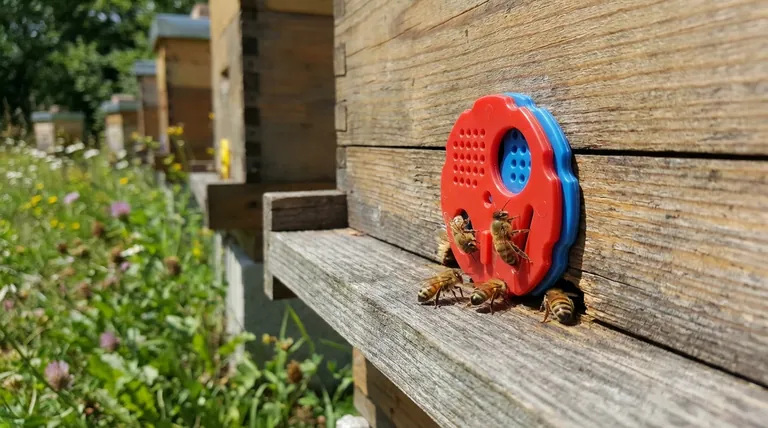 Qual é o principal propósito de usar um redutor de entrada durante todo o ano? Gerenciar a Defesa da Colmeia & Clima