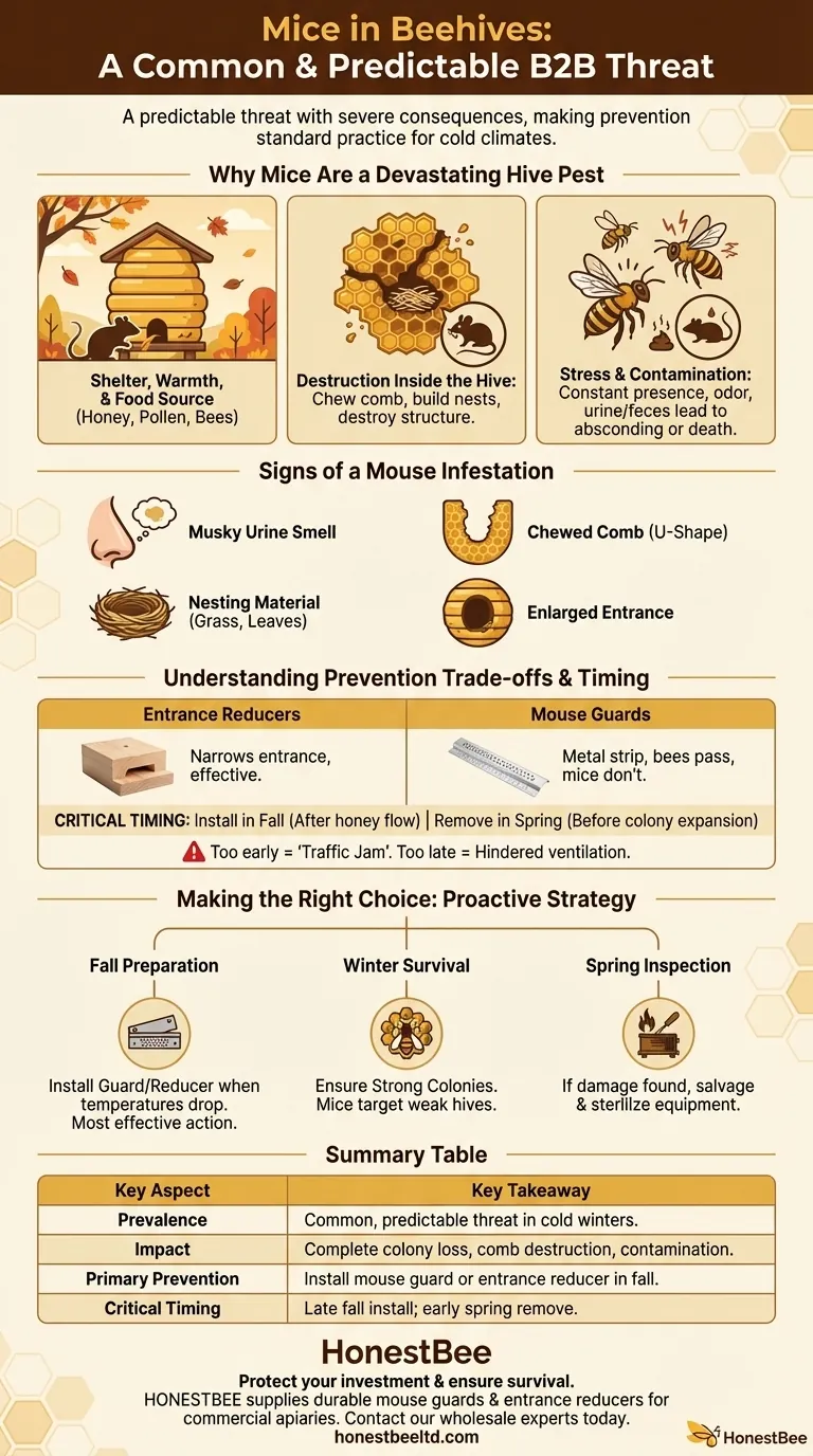How common is it for beekeepers to have issues with mice in their hives? A Seasonal Threat You Can't Ignore Visual Guide