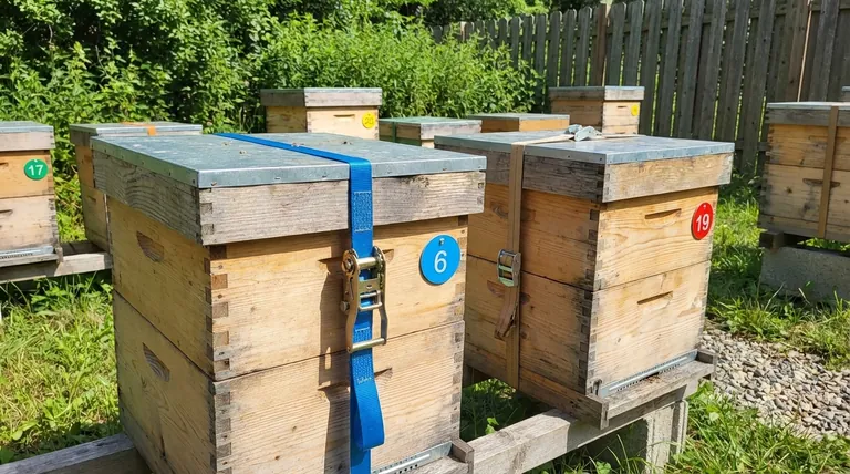 Qual é a melhor escolha para cintas de colmeia? Catraca vs. Fivela de came para o seu apiário