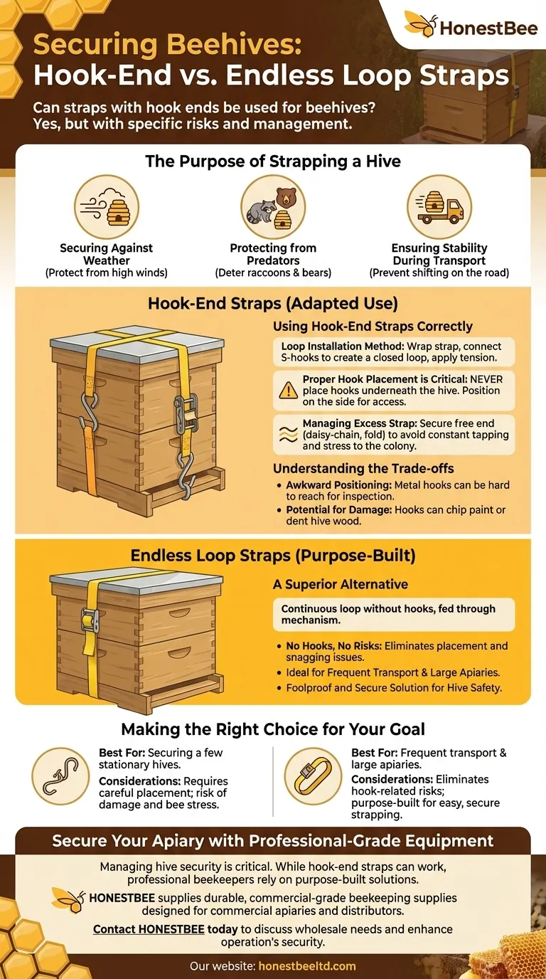 갈고리형 스트랩을 벌통에 사용할 수 있나요? 안전한 벌통 관리 가이드 시각적 가이드