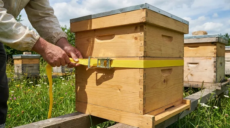 لماذا تعتبر أحزمة خلايا النحل مهمة لمربي النحل؟ قم بتأمين خلاياك ضد الرياح والحيوانات المفترسة والنقل