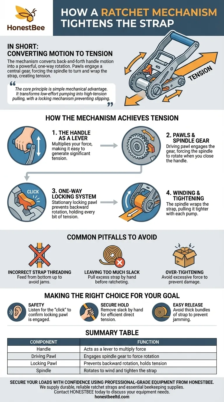 래칫 메커니즘은 스트랩을 어떻게 조이나요? 원웨이 텐션의 힘을 잠금 해제하세요 시각적 가이드