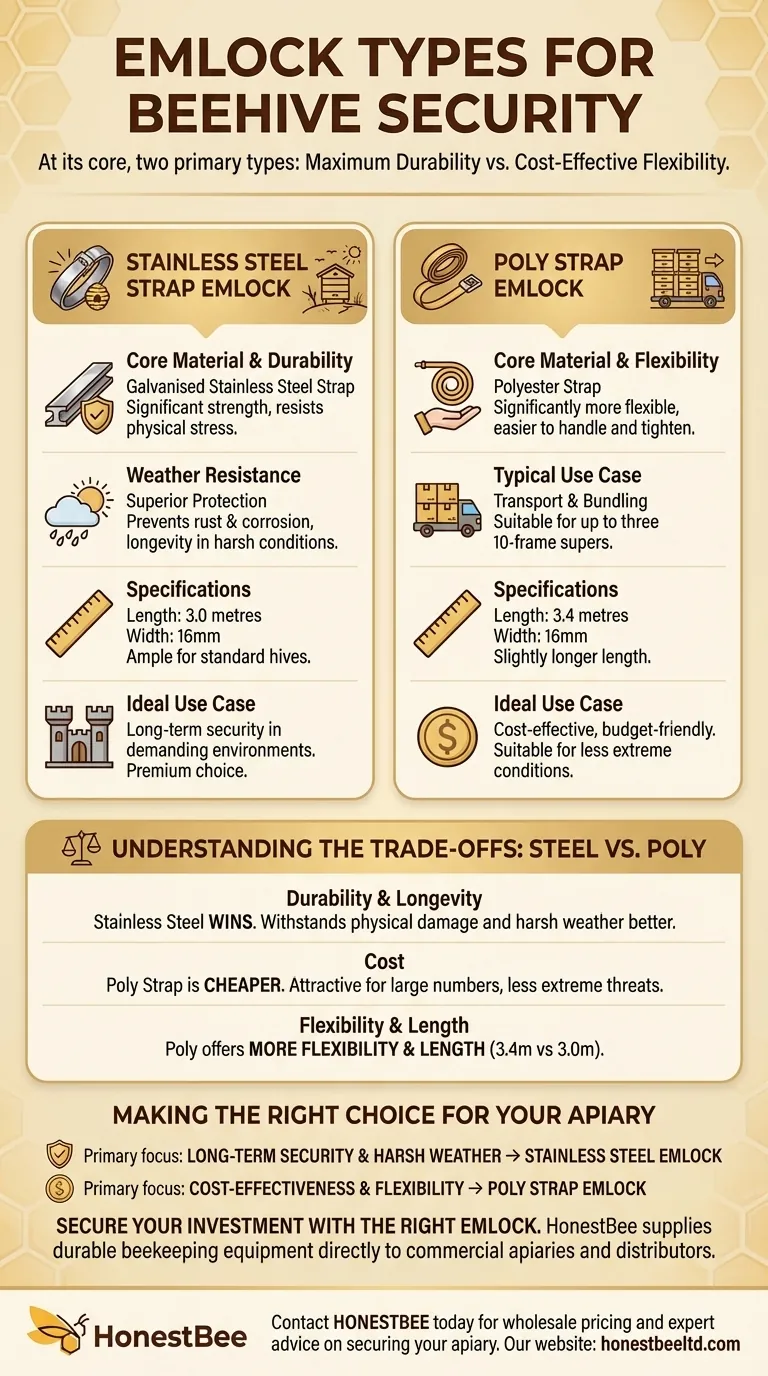 What are the types of Emlocks available? Choose the Right Strap for Hive Security Visual Guide