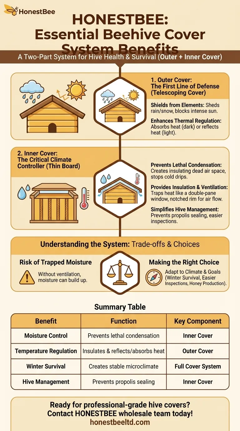 What are the benefits of using a beehive cover? Ensure Hive Health and Boost Honey Production Visual Guide