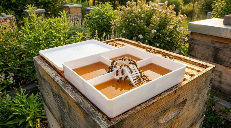 상단 급수기의 장점은 무엇인가요? 급여 효율성 및 벌통 건강 극대화