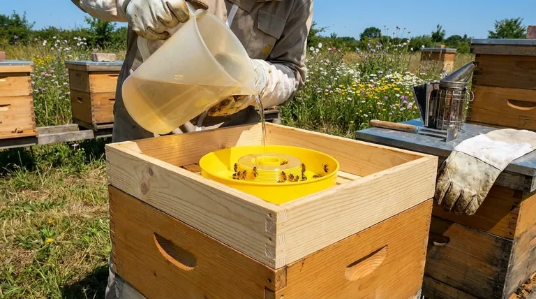 如何设置和使用蜜蜂顶部喂食器?安全喂养的分步指南
