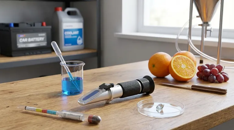 굴절계는 어떤 다른 산업에서 사용됩니까? 꿀을 넘어 식품, 자동차, 과학 분야까지