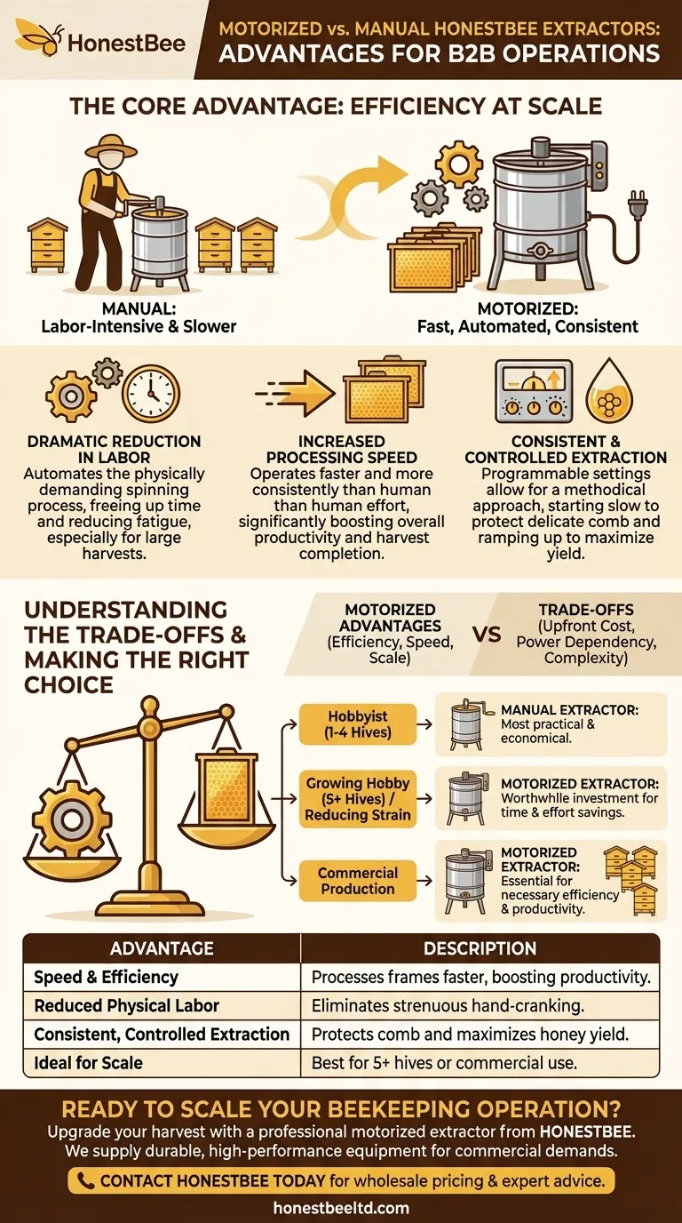 What are the advantages of motorized extractors? Boost Honey Production and Save Time Visual Guide