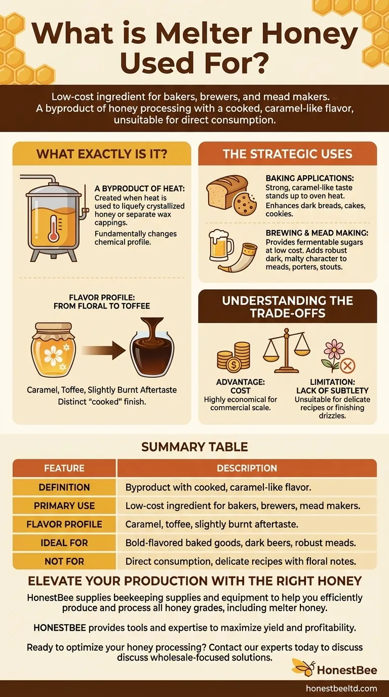 멜터 꿀은 어디에 사용되나요? 제빵사와 양조업자를 위한 저렴한 재료 시각적 가이드
