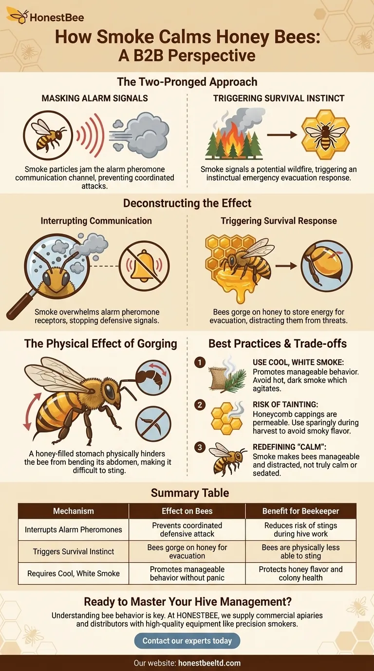 How does smoke calm honey bees? Unlock the Secrets to Safer Beekeeping Visual Guide