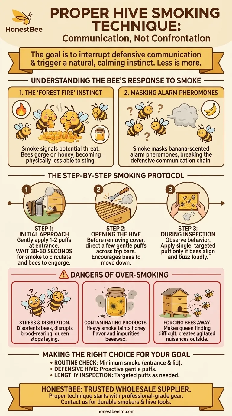 What is the proper technique for smoking a hive? Master Calm, Effective Hive Inspections Visual Guide