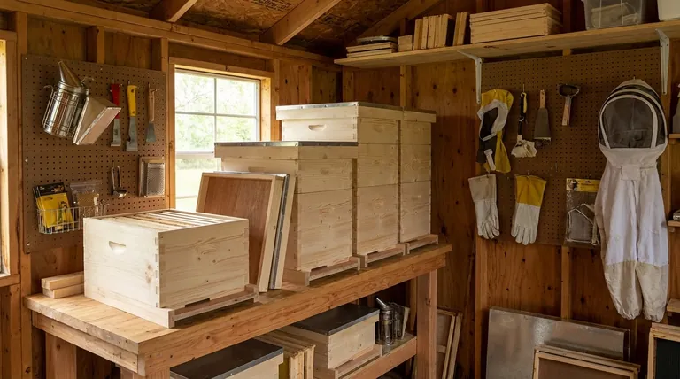 What should be considered when choosing a storage space for beekeeping equipment? Protect Your Investment and Bee Health