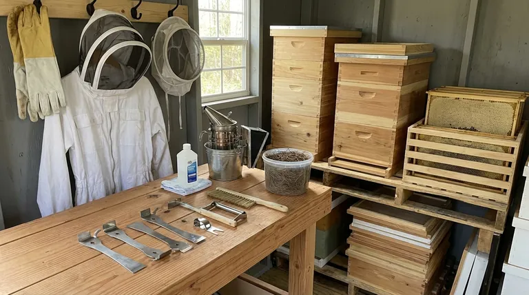 ما هي أنواع معدات تربية النحل التي يجب تخزينها معًا؟ دليل لتنظيم منحلّك