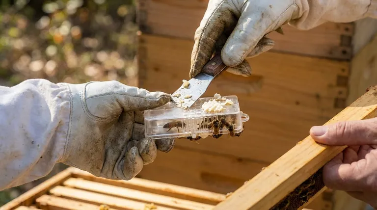 여왕벌 케이지 주변의 거친 벌집을 제거하는 것이 왜 중요합니까? 벌집 건강과 관리 용이성 확보