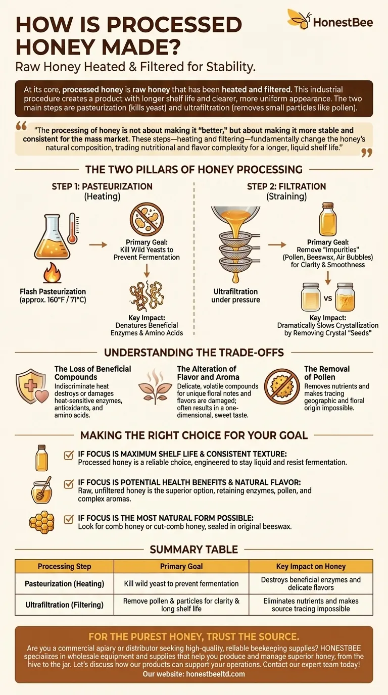 How is processed honey made? The Industrial Process and Its Impact on Your Honey Visual Guide