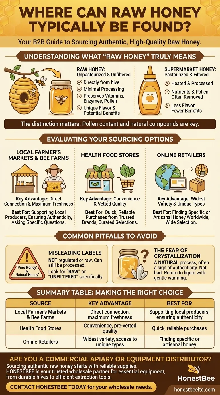 천연 꿀은 일반적으로 어디서 구할 수 있습니까? 정품, 가공되지 않은 출처에 대한 안내 시각적 가이드