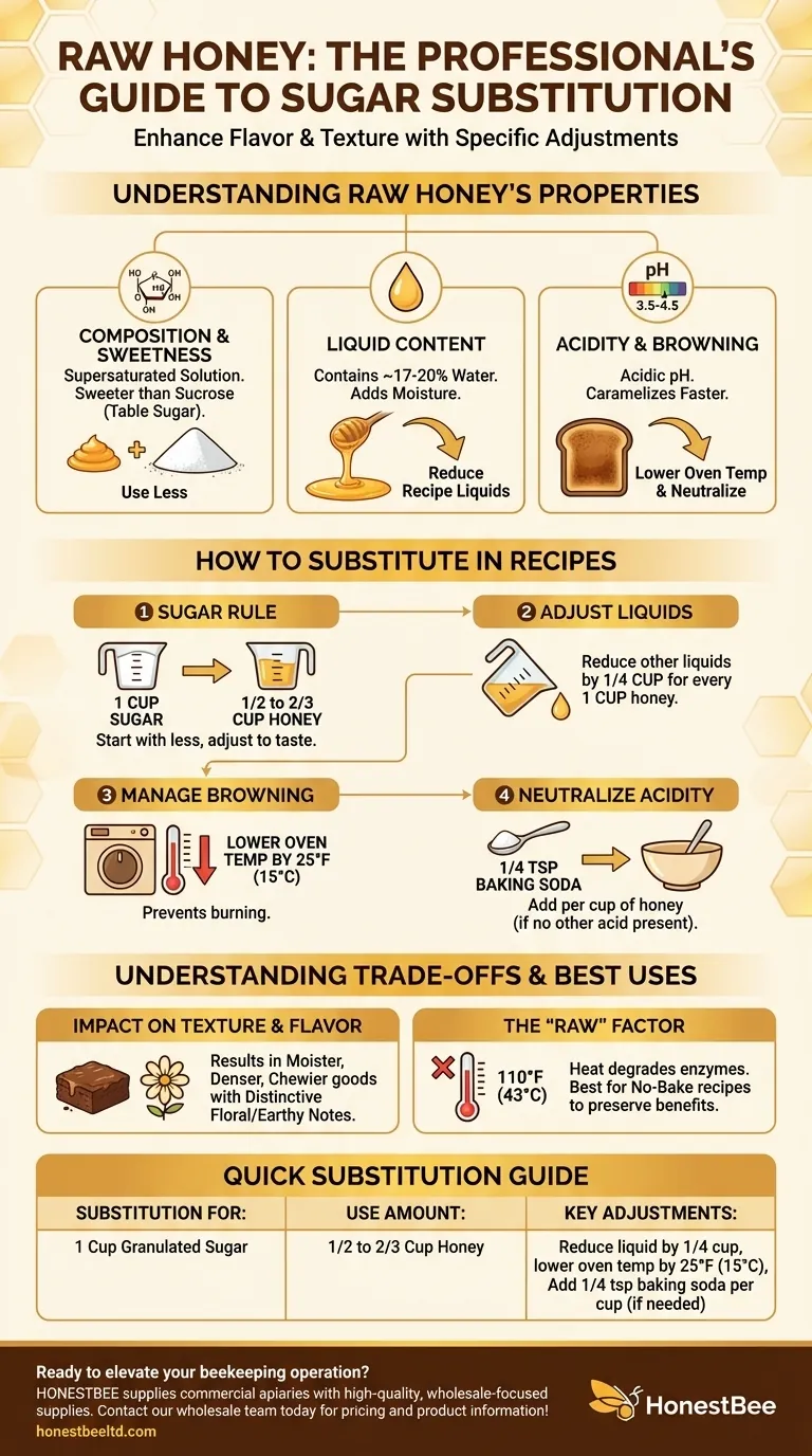 Can raw honey be used as a substitute for other sweeteners in recipes? A Guide to Successful Baking Visual Guide