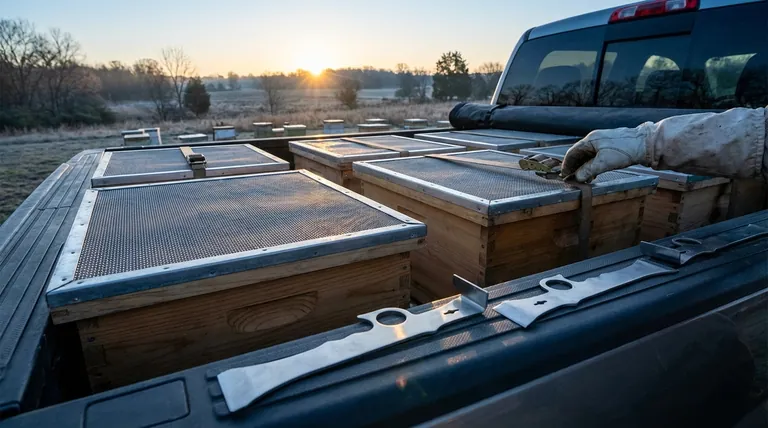 운송 중 꿀벌이 과열되는 것을 양봉가들이 어떻게 막을 수 있을까요? 전문가 팁으로 벌통 생존을 보장하세요