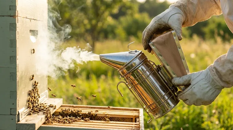How does using a smoker help during hive relocation? A Guide to Calm, Safe Bee Transport
