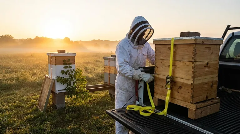 What is the beekeeper's role in ensuring a successful hive relocation? A Guide to Stress-Free Bee Moves