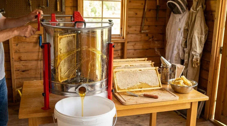What is the process of extracting honey using a honey extractor? A Step-by-Step Guide for Beekeepers
