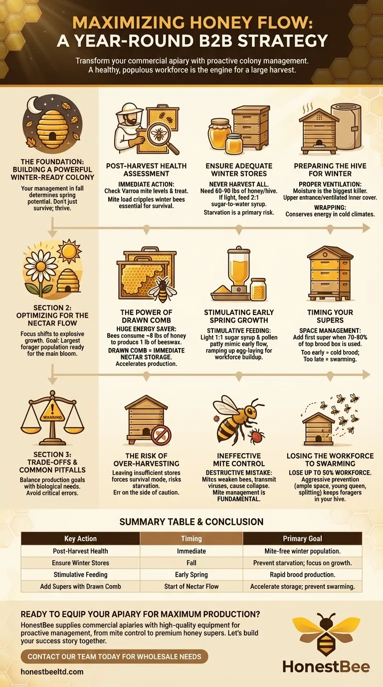 후속 시즌에 꿀 생산량을 극대화하려면 어떻게 해야 할까요? 연중 벌통 관리를 위한 선제적 가이드 시각적 가이드