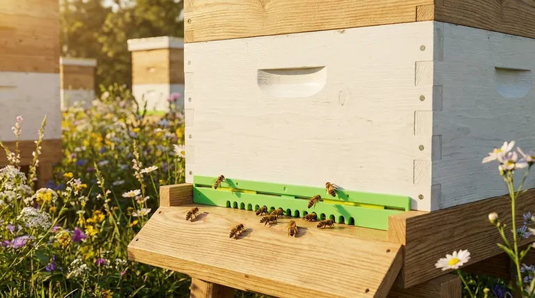 What are the different entrance sizes for an 8 or 10-frame Langstroth hive? A Guide to Seasonal Management