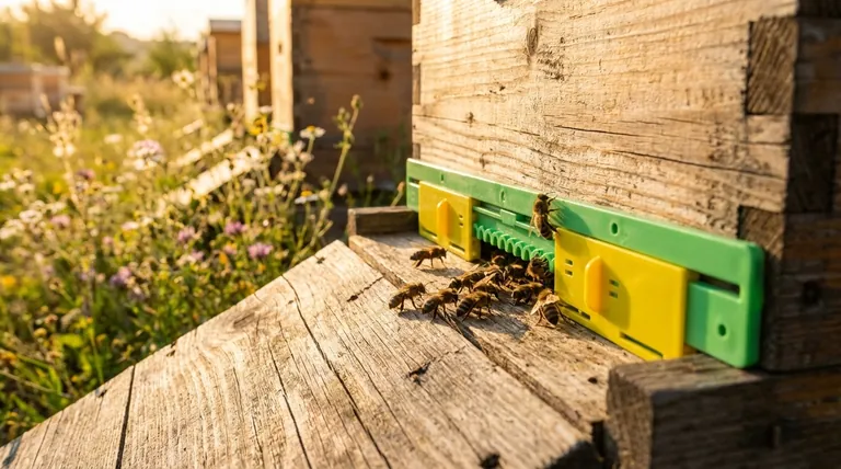 벌통에 입구 조절기(entrance reducer)를 언제 사용해야 할까요? 벌통 보안 및 건강을 위한 가이드