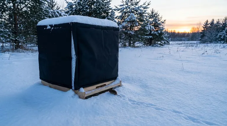 겨울철에 입구 조절기(entrance reducer)를 사용하는 것이 왜 중요할까요? 벌통을 추위와 해충으로부터 보호하세요