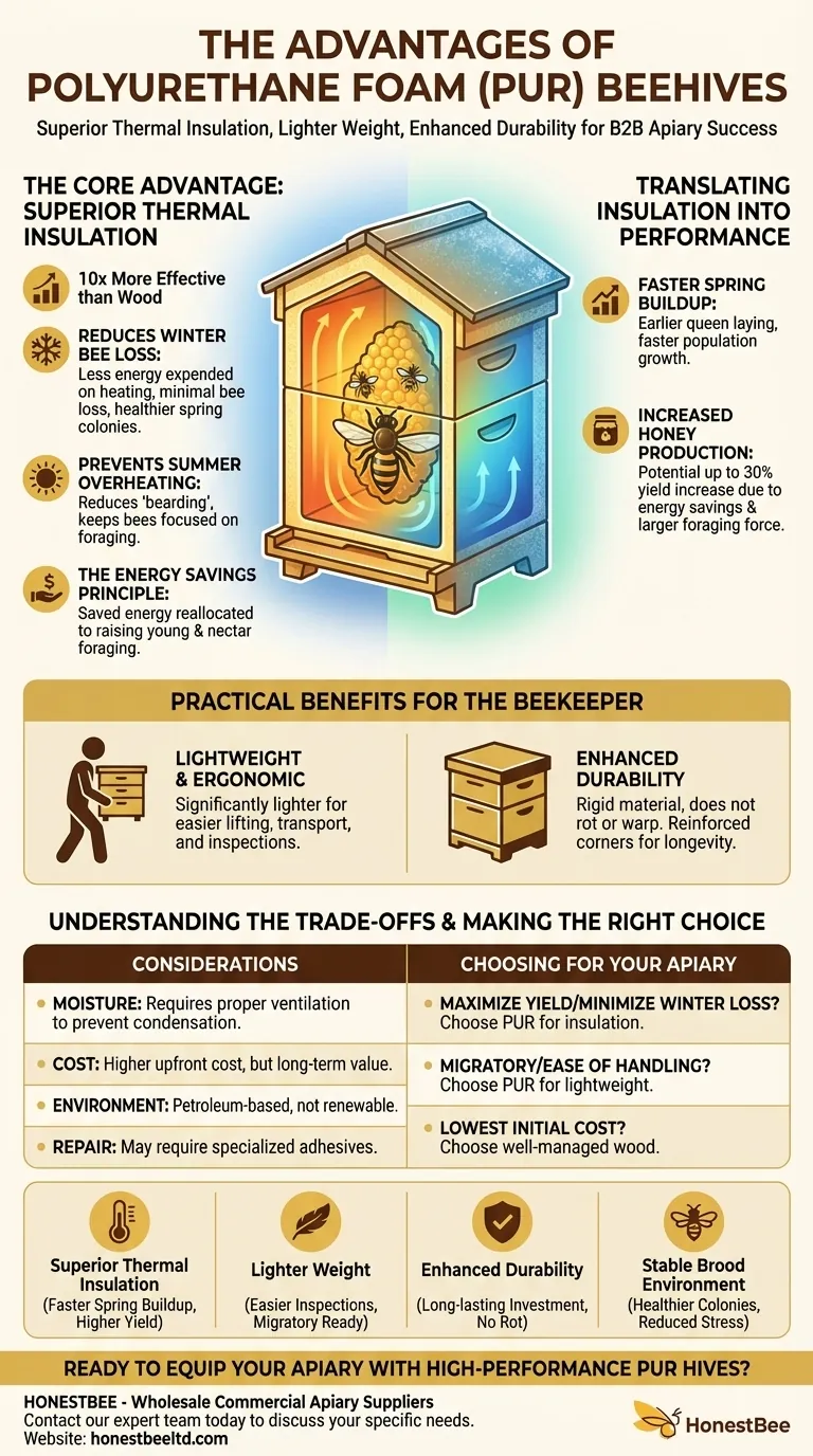 벌통에 폴리우레탄 폼을 사용하면 어떤 이점이 있나요? 꿀 수확량 및 군집 건강 증진 시각적 가이드
