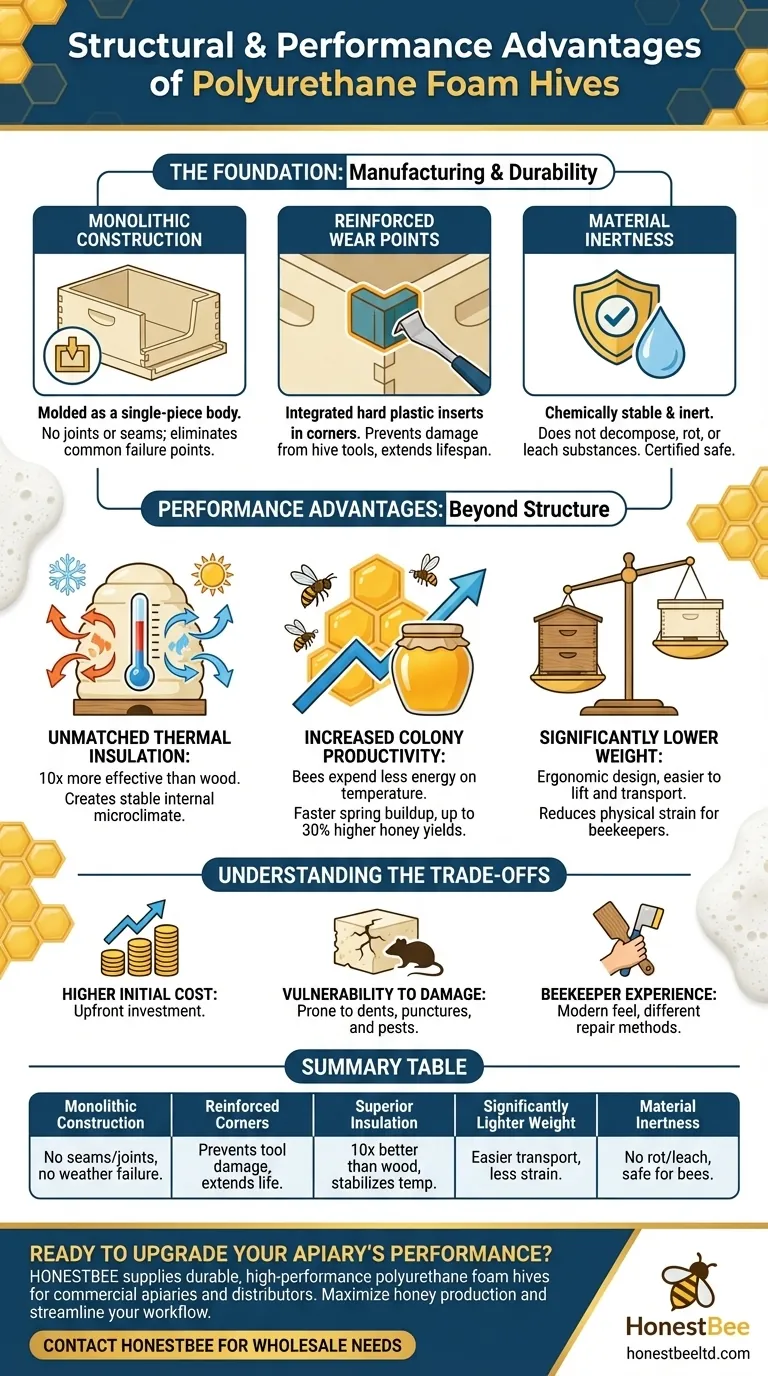 폴리우레탄 폼 벌통의 구조적 장점은 무엇인가요? 꿀 수확량 및 군집 건강 증진 시각적 가이드