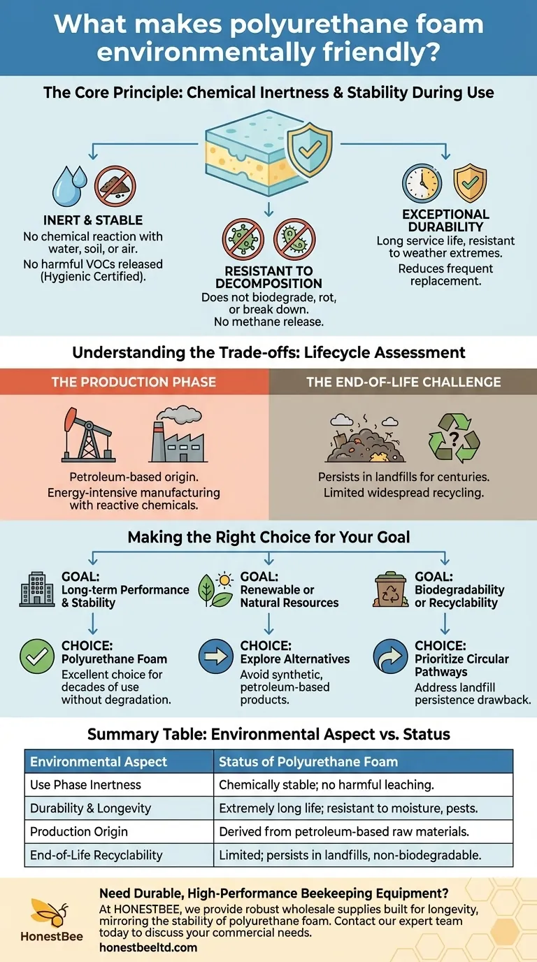 What makes polyurethane foam environmentally friendly? The Surprising Benefits of a Durable, Inert Material Visual Guide