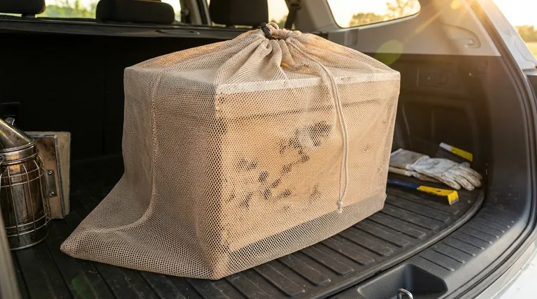 What is the purpose of the Nuc Mesh Transport Bag? Ensure Safe & Secure Bee Transport