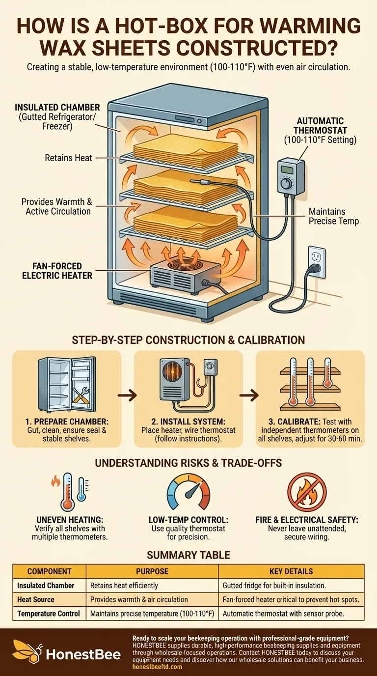 밀랍 시트 워밍용 핫박스는 어떻게 제작되나요? 안정적인 저온 워밍 오븐 구축하기 시각적 가이드