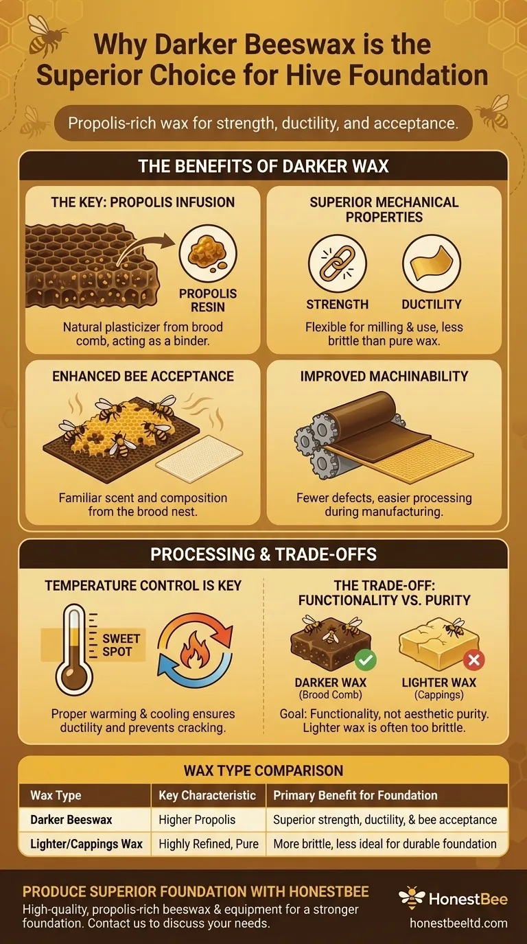기초판 제작에 선호되는 밀랍의 종류는 무엇이며, 그 이유는 무엇인가요? 더 어두운 밀랍의 보이지 않는 장점 시각적 가이드