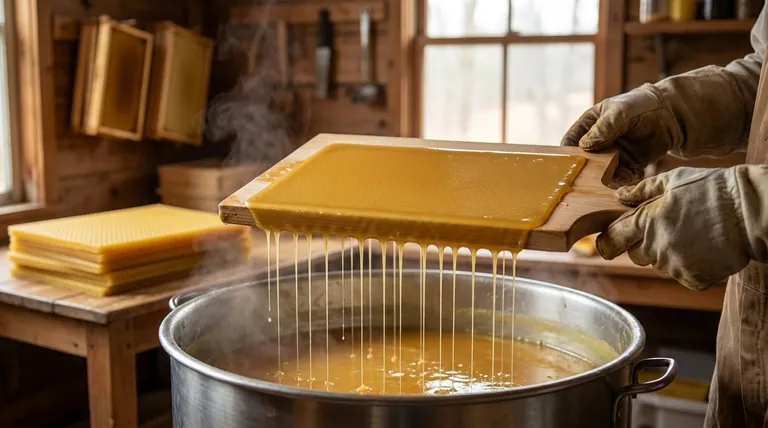 How should the dipping board be handled to ensure uniform wax sheets? Master the Horizontal Hold for Perfect Sheets