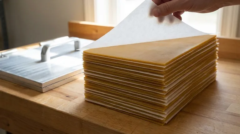 How should wax sheets be stacked after dipping? A Guide to Prevent Sticking & Ensure Quality