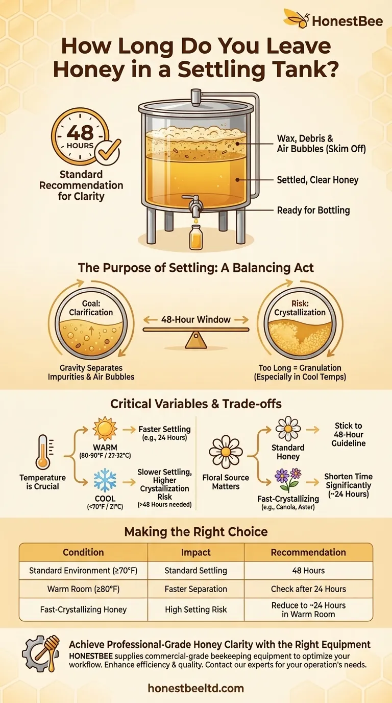 ¿Cuánto tiempo se deja la miel en un tanque de decantación? La regla de las 48 horas para una miel cristalina Guía Visual